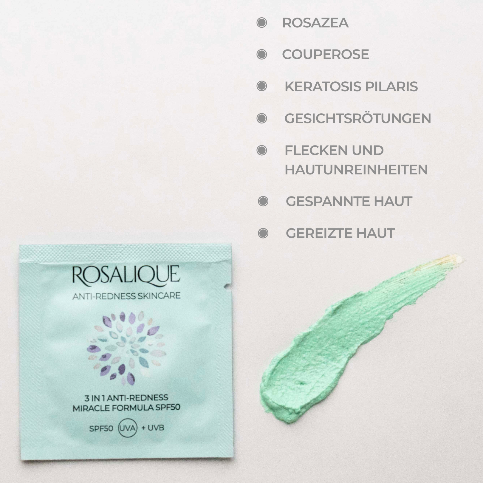 Rosalique 3 in 1 Anti-Redness Miracle Formula SPF50 Sample 3 ml
