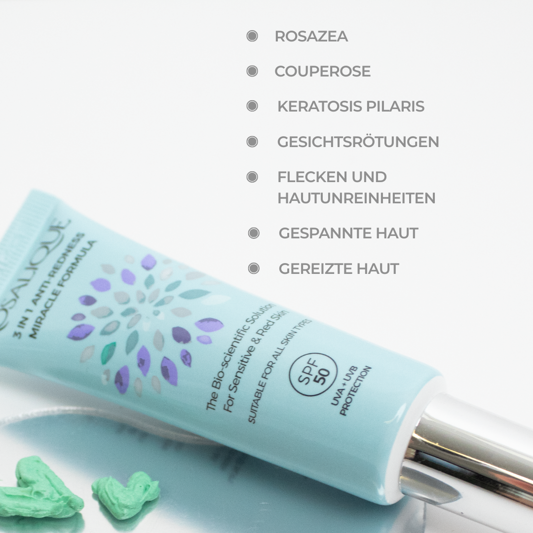 Rosalique 3 in 1 Anti-Redness Miracle Formula SPF50